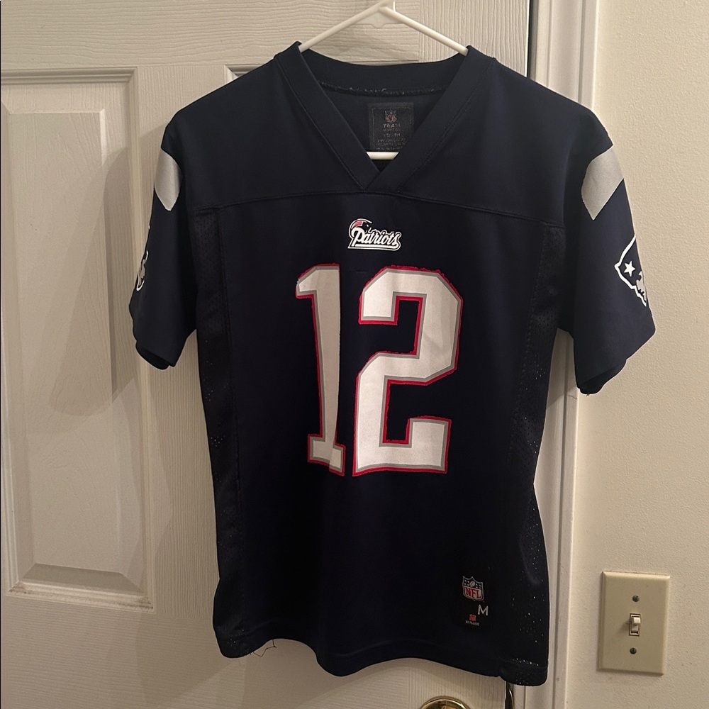 NFL Tom Brady #12 Youth Sz Med Football Jersey - Halloween Costume